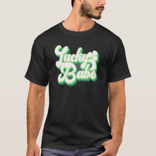 Vintage Retro Lucky Babe Brautjunggesellinnenparty T-Shirt