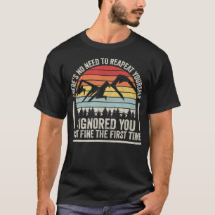 Vintage Retro Lustig Ignoriert Sie Fein Beim Erste T-Shirt