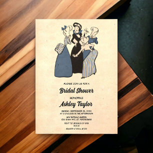 Vintage Retro lustige Braut-Comic-Buch Brautparty- Acryleinladungen