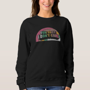 Vintage Retro Lustige Tatsache Ist Mir Egal Frauen Sweatshirt