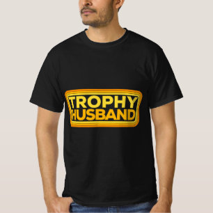 Vintage Retro Lustiger Trophäen-Ehemann-Kunst T-Shirt