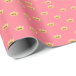 Vintage Retro Mama Krone Muttertag Geschenkpapier