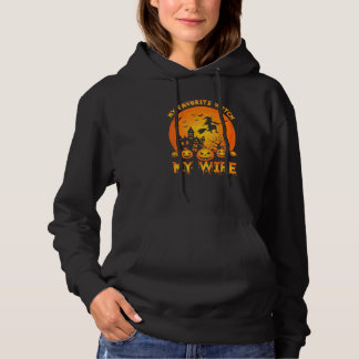 Vintage Retro Mein Lieblingshexe ist meine Frau Ha Hoodie