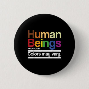 Vintage Retro Mensch 100% Organische Farben Können Button