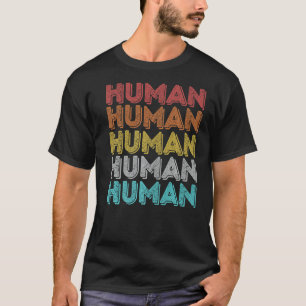 Vintage Retro Menschenrechte Freundlichkeit Friede T-Shirt
