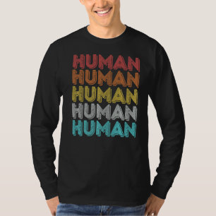 Vintage Retro-Menschenrechte Kindheit Friedensglei T-Shirt