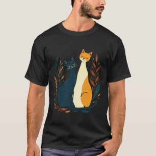 Vintage Retro-Mid-Century-Modern-Look Cats 50er 60 T-Shirt