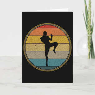 Vintage Retro MMA Mixed Martial Arts Kickboxen  Karte