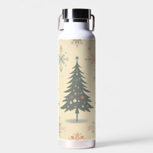 Vintage/Retro modernes Weihnachten/Winter Trinkflasche