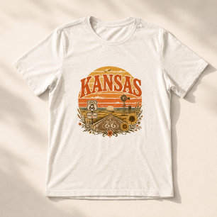 Vintage Retro Mother Road Prairie Bekleidung Tri-Blend Shirt