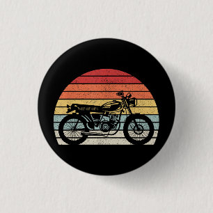 Vintage Retro Motorrad Button