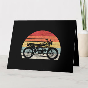 Vintage Retro Motorrad Karte