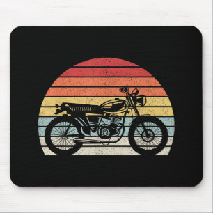 Vintage Retro Motorrad Mousepad