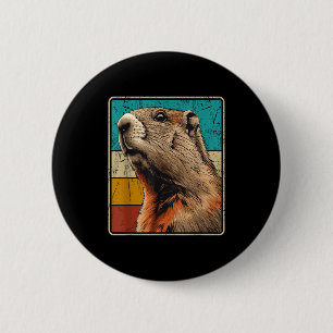 Vintage Retro Murmeltiertag Feiertag Männer Frauen Button