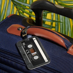 Vintage Retro Musik Audiokassette 80er 90er Gepäckanhänger