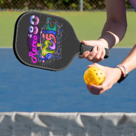Vintage Retro-Musik Pickleball Schläger