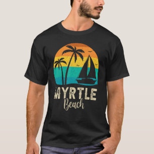 Vintage Retro Myrtle Beach Sunset Matching Family T-Shirt