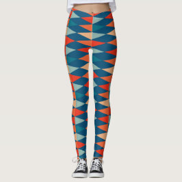 Vintage Retro-nahtlose Muster Leggings