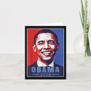 Vintage Retro Obama 2028 48. Präsident Amerika Ich Karte
