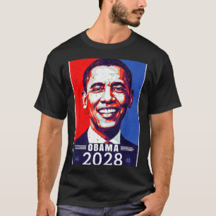 Vintage Retro Obama 2028 48. Präsident Amerika Ich T-Shirt