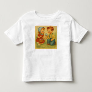 Vintage/Retro Ostereiersuche 1950er Jahre Kleinkind T-shirt