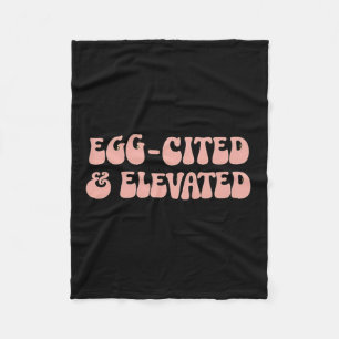 Vintage Retro Ostern Scherz Egg-cited und erhöht Fleecedecke