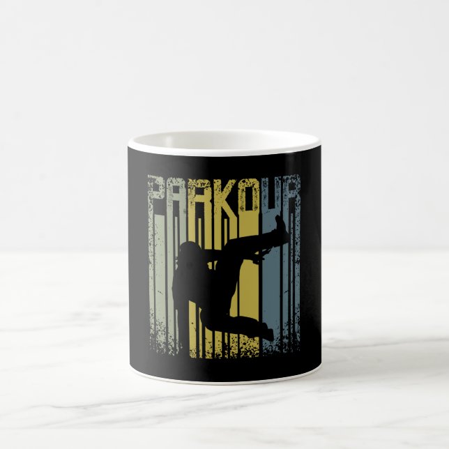 Vintage Retro Parkour Freerunning Kaffeetasse (Mittel)