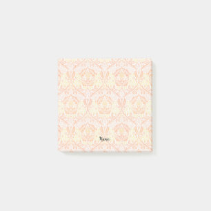 Vintage Retro Pfirsich-Muster Post-it Notizblock