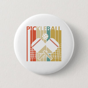 Vintage Retro Pickleball Button