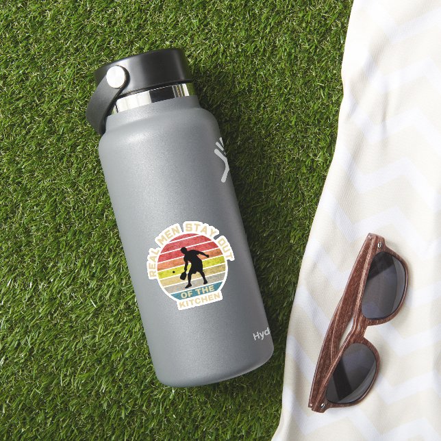 Vintage Retro Pickleball Funny Aufkleber (HydroFlask Insitu)