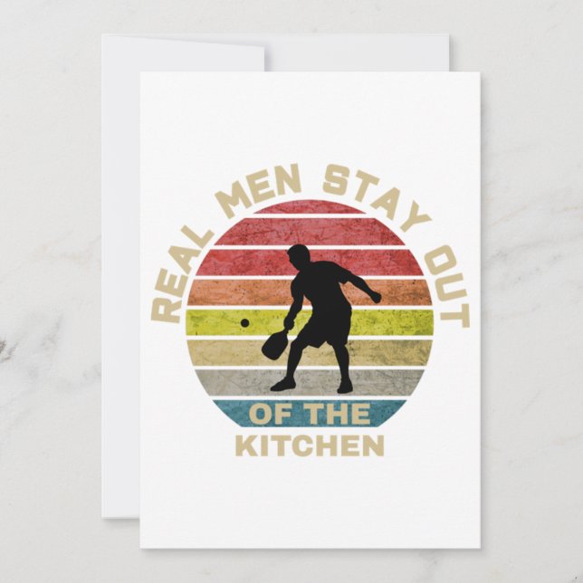 Vintage Retro Pickleball Funny Einladung (Vorderseite)