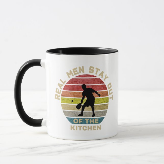 Vintage Retro Pickleball Funny Tasse (Links)