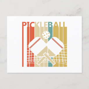 Vintage Retro Pickleball  Postkarte