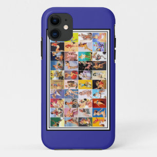 Vintage-Retro-Pin-Up-Mädchen iPhone 11 Hülle