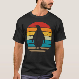 Vintage Retro Pinguine Sonnenuntergang 70er 80er 9 T-Shirt