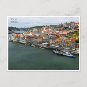 Vintage Retro Porto Portugal Tourismus Postkarte