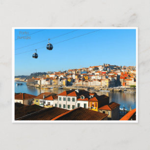 Vintage Retro Porto Portugal Tourismus Postkarte