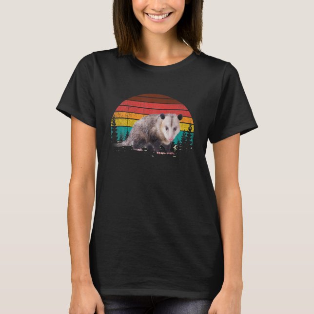 Vintage Retro Possum Lovers T-Shirt (Vorderseite)