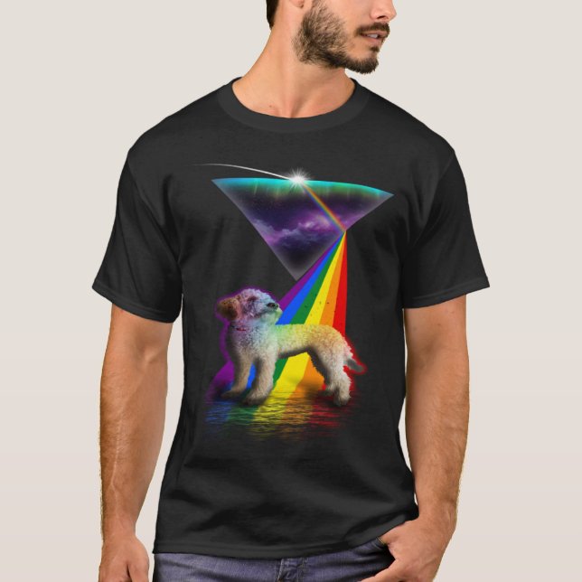 Vintage Retro Prism Lagotto Romagnolo T-Shirt (Vorderseite)
