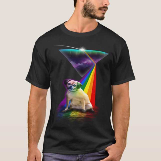 Vintage Retro Prism Puggle T-Shirt (Vorderseite)