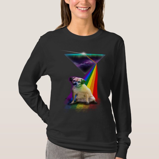 Vintage Retro Prism Puggle T-Shirt (Vorderseite)