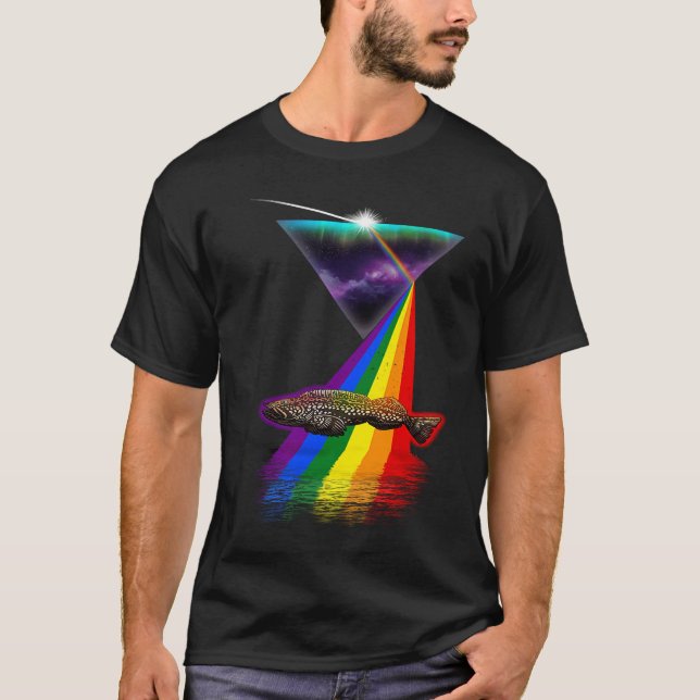 Vintage Retro Prisma Lingcod T-Shirt (Vorderseite)