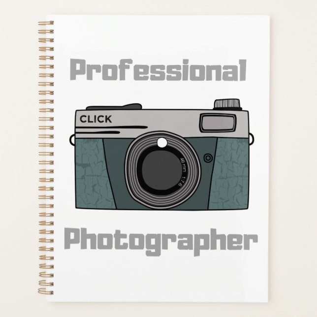 Vintage Retro Professional Fotograf Kamera Planer (Vorderseite)