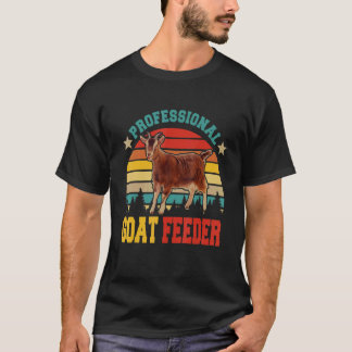 Vintage Retro Professional Goat Feeder Farmer T-Shirt