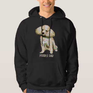 Vintage Retro Pudel Hund Papa Vatertag Hoodie