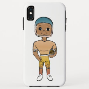 vintage Retro-Regenbogen-Fußballspieler Ombre Case-Mate iPhone Hülle