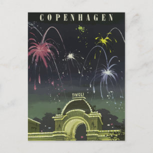 Vintage Retro-Reisepostkarte Dänemark Postkarte