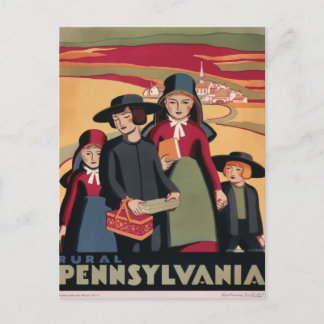 Vintage Retro-Reisepostkarte Pennsylvania USA Postkarte