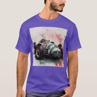 Vintage Retro-Rennwagen lustige Vintage-Familie T-Shirt