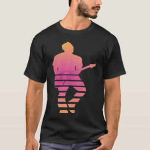 Vintage Retro Rock & Roll Music und Gitarre Lover T-Shirt